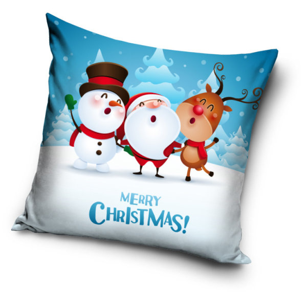 Kissenbezug Polyester 40 x 40 cm "Merry Christmas"