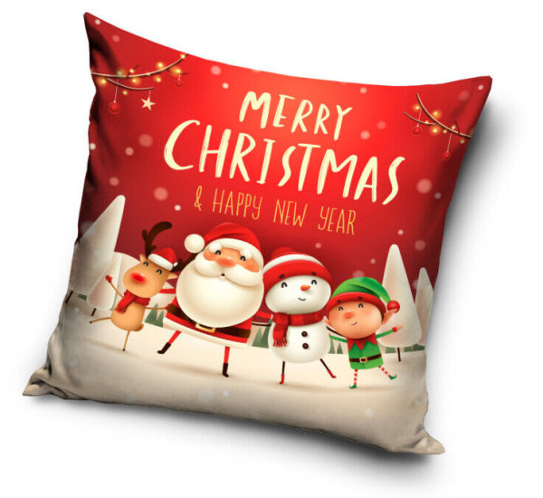 Kissenbezug Polyester 40 x 40 cm "Merry Christmas"