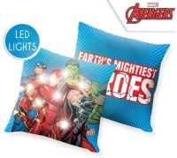 Dekokissen Polyester 40 x 40 cm mit LED "Avengers"