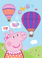 Kuscheldecke / Fleecedecke 100 x 140 cm Peppa Pig up up...