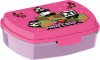 Sandwich Box 16 x 12 x 5 cm Minecraft pink