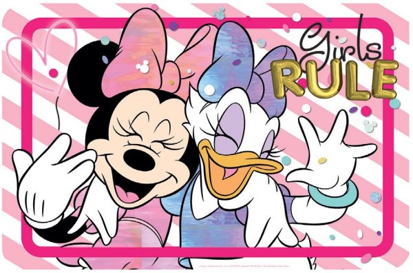 Disney Minnie Mouse & Daisy Duck Tischunterlage 43*28 cm "Girls Rule"