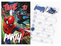 Einladungskarten 5-teilig "Spiderman" Time to...
