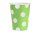 Party Pappbecher 270 ml 6 Stück Dots Green