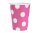 Party Pappbecher 270 ml 6 Stück Dots Magenta