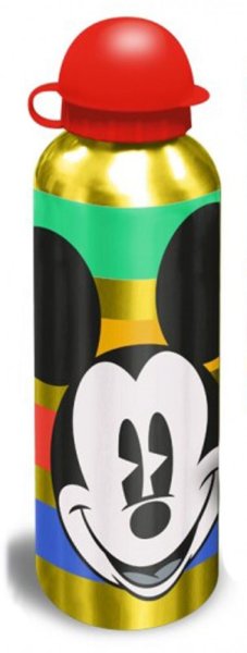 Aluminium Trinkflasche 500ml Mickey Mouse "gold/rot"