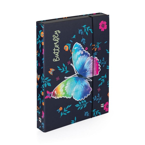 oxybag box na zošity JUMBO A4 Butterfly Rainbow