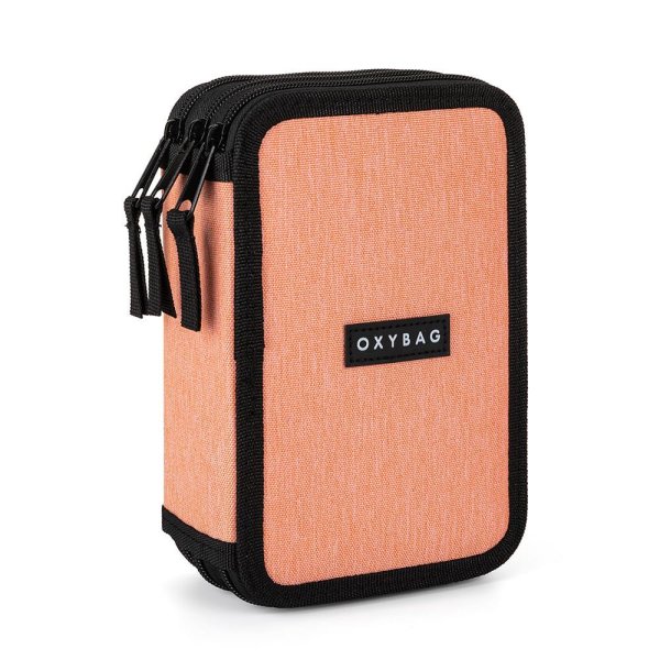 oxybag Trojradový školský peračník - prázdny - UNICOLOR Apricot