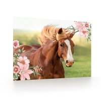 oxybag Schreibtischunterlage 60 x 40 cm Horse Flower