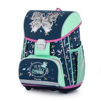 oxybag Školská taška PREMIUM Butterfly beautiful 3-dielna súprava