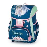 oxybag Školská taška PREMIUM Unicorn Flowers 3-dielna súprava