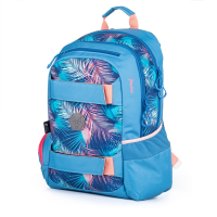 oxybag školský ruksak OXY SPORT Flowers blue