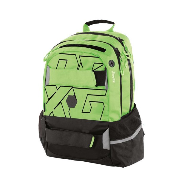 oxybag Študentský batoh OXY SPORT aj na voľný čas - NEON Green