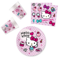 Party-Set 36-teilig "Hello Kitty" Fashion 23 cm