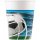 Party Pappbecher 200 ml 8 Stück Soccer Fans Fussball