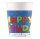 Party Pappbecher 200 ml 8 Stück Happy Birthday