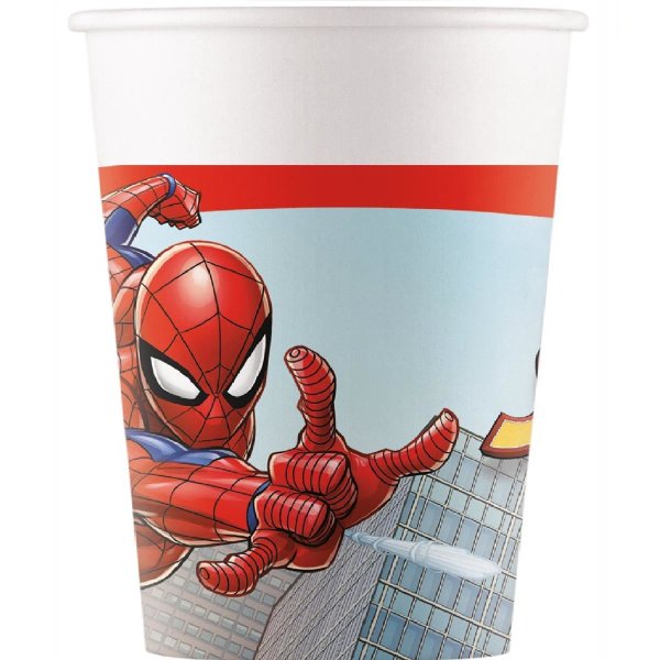 Javoli Party papierový pohár 200 ml Spiderman bojovník so zločinom - 8 kusov