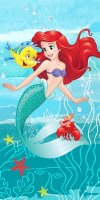 Strandtuch / Badetuch Arielle die Meerjungfrau