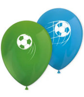 Ballon 28 cm 8 Stück - Soccer Fans