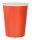 Party Pappbecher 270 ml 14 Stück uni Solid Red