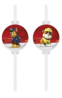 Papierstrohhalme 4er Set Paw Patrol