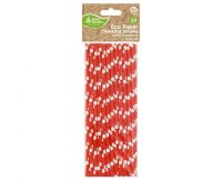 ECO Papierstrohhalme 24er Set red dots