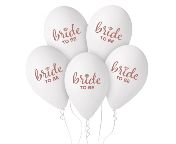 Ballon 33 cm 5 Stück - bride to be