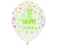 Ballon 30 cm 5 Stück - Happy Birthday