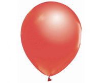 Ballon 30 cm 10 Stück - metallic red