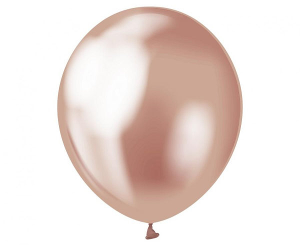 Ballon 30 cm 7 Stück - platinum rosegold