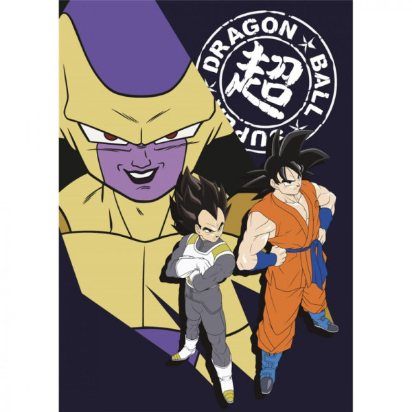 Kuscheldecke / Fleecedecke 100 x 140 cm Dragon Ball black