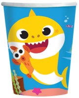 Baby Shark Pappbecher (8 Stücke) 250 ml