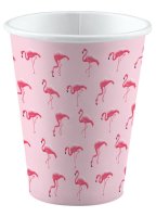 Party Pappbecher 250 ml 8 Stück Flamingo