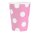 Party Pappbecher 270 ml 6 Stück Dots Pink