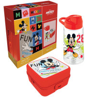 Sandwichbox und Trinkflaschenset Disney Mickey Mouse Fun