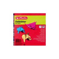 herlitz Origami Faltblätter, 200 x 200 mm, farbig...