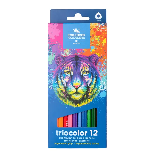 KOH-I-NOOR Dreikant Buntstifte Blue Edition Tiger 12er