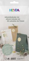 HEYDA Adventskalender-Set, Papiertüten, 3-farbig,...