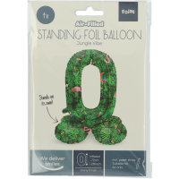 Folat Stehender Folienballon Ziffer / Zahl 0 - 72 cm...