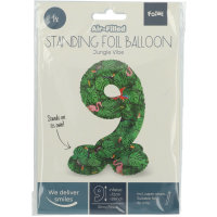 Folat Stehender Folienballon Ziffer / Zahl 9 - 72 cm...