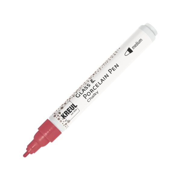 KREUL Glass & Porcelain Pen Chalky medium Cozy Red