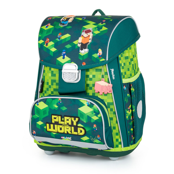 oxybag školská taška PREMIUM Playworld green