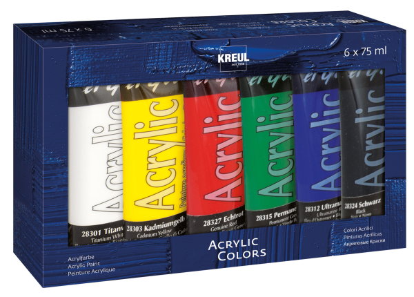 KREUL el Greco Acrylic Set 6 x 75 ml Tuben