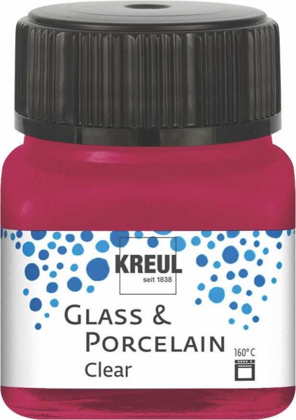 KREUL Glass & Porcelain Clear Weinrot 20 ml