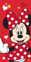 Strandtuch / Badetuch Minnie Mouse Red Hearts