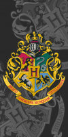 Strandtuch / Badetuch Harry Potter Hogwarts black