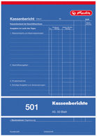 herlitz formulárová kniha "pokladničný doklad 501" - A5 - 50 listov