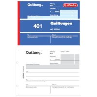 herlitz Formularbuch "Quittung 401", DIN A6, 50...