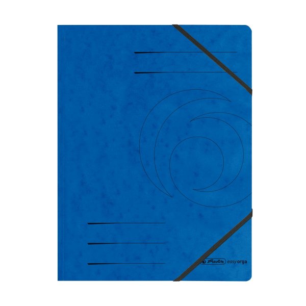 herlitz Eckspannmappe easy orga DIN A4 blau