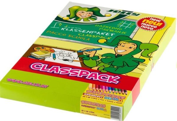 JOLLY Supersticks DELTA - CLASSPACK - 120 pasteliek - základné farby I.